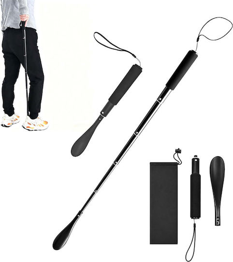 Suport Telescopic pentru Pantofi, Negru, 39 x 3 cm