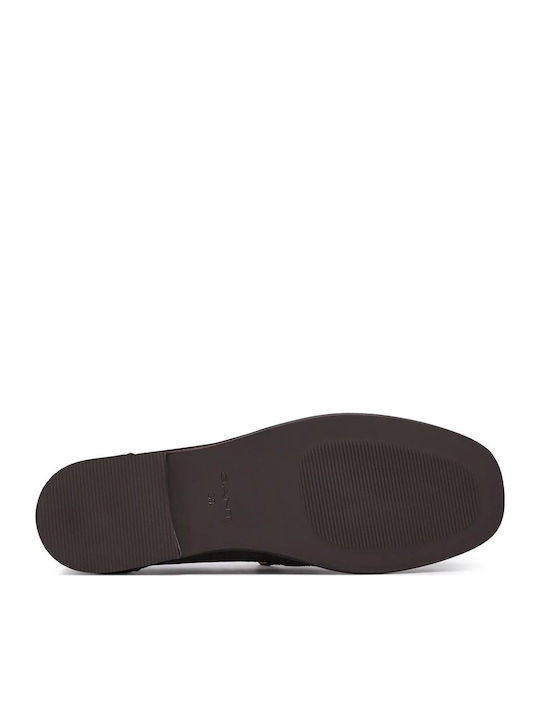 Gimble Damen-Leder-Loafer in Braun