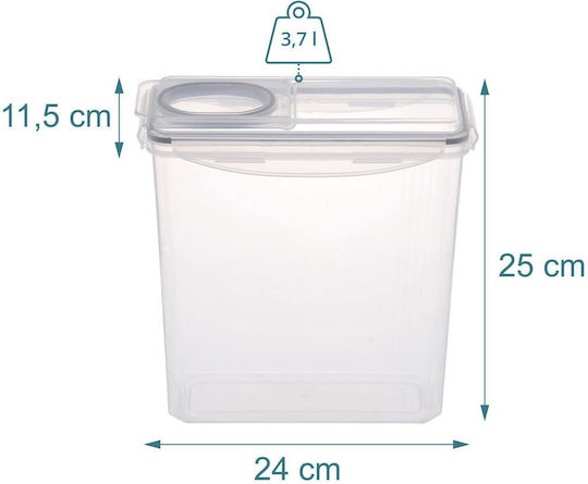 Relaxdays Cutie de Uz General cu Capac din Plastic 3700 ml
