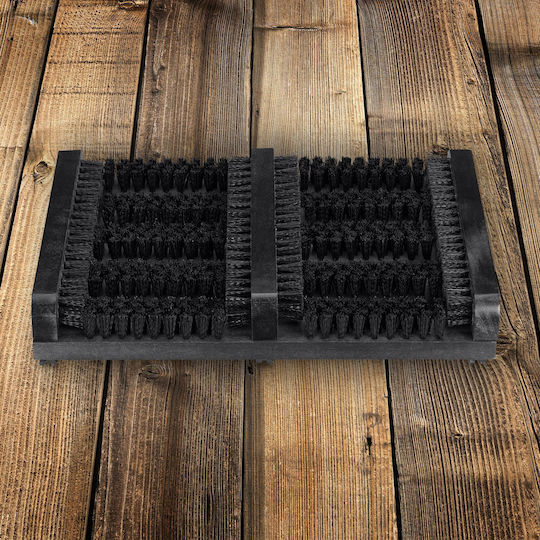 Răzuitor pentru pantofi din lemn Relaxdays Negru 5.5 X 36 X 26 Cm Perii 1.1 Kg