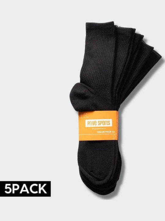 Prive Κάλτσες Μαύρες 5Pack Prive Κάλτσες Μαύρες 5Pack