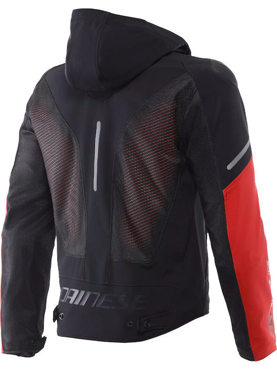 Dainese Super Sprint Air Tex Summer Men’s Motorcycle Jacket Waterproof Black/White/Red