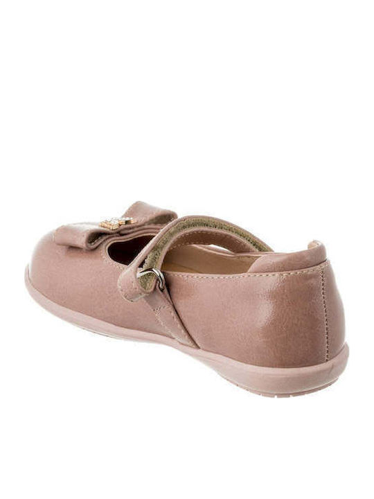 Kids’ Anatomic Ballerinas with Hook and Loop Closure Orange