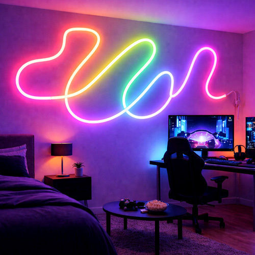 Smart TV LED Strip USB 5V RGB Light 10m Neon Flex with Power Supply & Remote Control