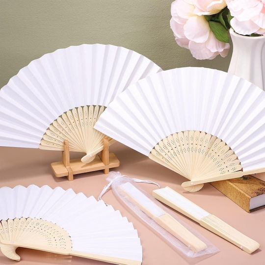 Set of 60 Foldable Bamboo Lanterns White Paper Typec Home 60 Organza Bags Elegant Handheld Lanterns Wedding Guest Favors Baptism Summer Events Creative DIY Projects