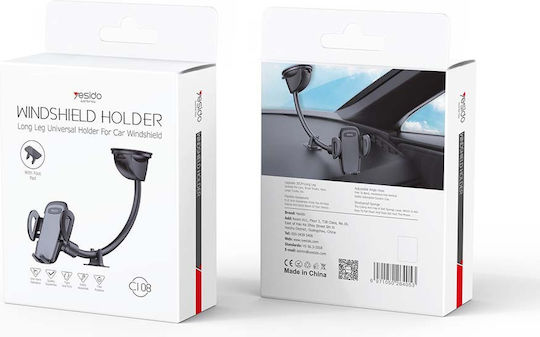 Yesido C108 Car Phone Mount with Adjustable Hooks Black