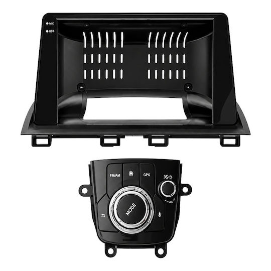Vencore 3236-10005-0138b Android-15-Multimedia-Display 9" Px5s Octa-Core 2 GB/32 GB IPS-Frontblende CarPlay Android Auto 360°-Kameraunterstützung Mazda 3 Axela 2014–2026 – Schwarz 3236-10005-0138b
