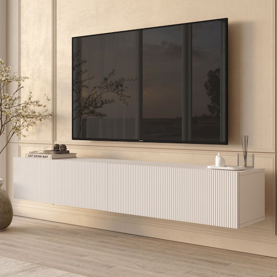 Stand TV Ln Alb L180xA30xÎ32cm