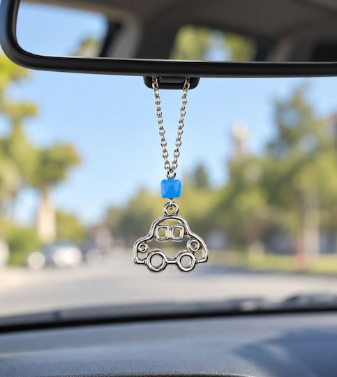 Amulet Norocos pentru Mașină Athinodorou Handmade Mașină din Oțel cu Piatră Albastră 09ya00005