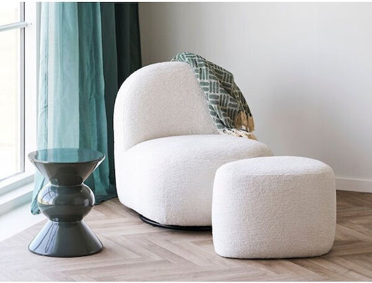 Brea 216 Scaun de Relaxare Rotativ Alb 74x70x67cm Brea 216 Scaun de Relaxare Rotativ Alb 74x70x67cm