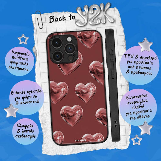 Sonique Back To Y2k Series Oppo Find X3 Lite 5G Shiny Hearts Case