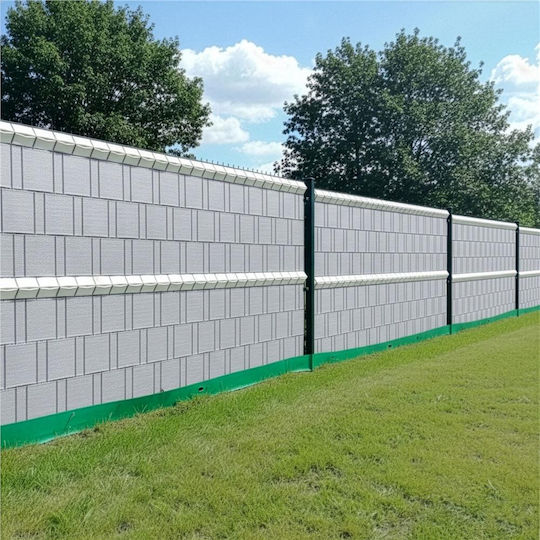 Sârmă pentru Împrejmuirea Grădinii din PVC 19 cm 20 Bucăți Gri