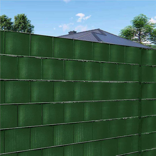 Material pentru Împrejmuirea Grădinii din PVC 19 cm Verde