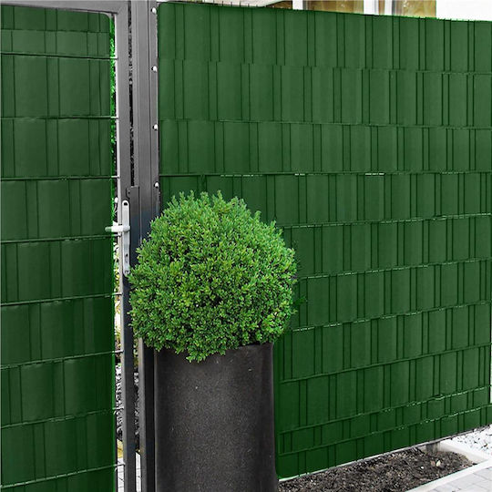 Material pentru Împrejmuirea Grădinii din PVC 19 cm Verde