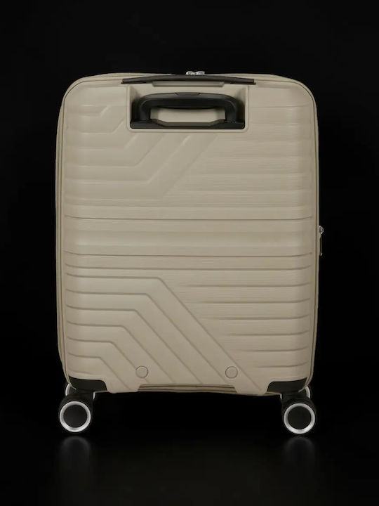 American Tourister Flytwist Valiză de Călătorie pentru Cabină, Rigidă, Bej, Înălțime 55 cm