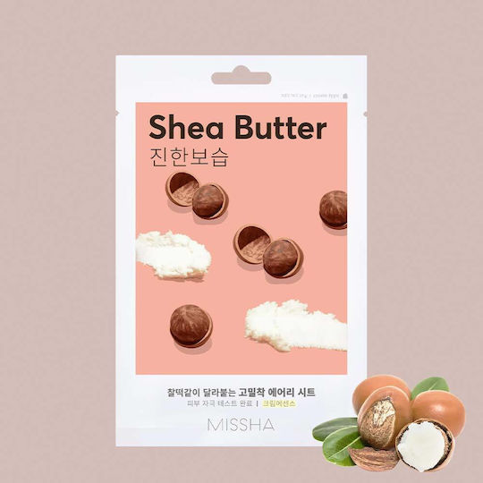 Missha Airy Fit Sheet Mask Shea Butter Stoffmaske Für Gesicht Karité-Butter 19gr