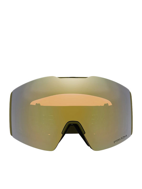 Oakley Ochelari de Schi și Snowboard pentru Adulți Verzi cu Lentilă Verde Fumurie