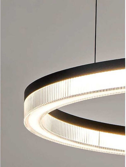 Lightplanet Κρεμαστό Φωτιστικό Μαύρο LED με Φυσικό Λευκό Φως