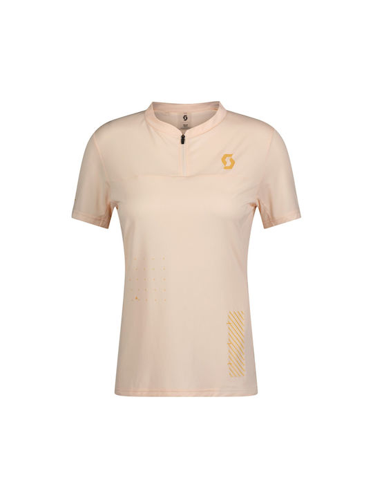 Scott Tricou de Mountain Bike cu Mâneci Scurte pentru Femei Roz