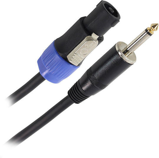Καλώδιο Ηχείων Plugger Speakon Αρσενικό Jack 6,35 Mm Mono Αρσενικό 2x1,5 Mm² Od8 10 M