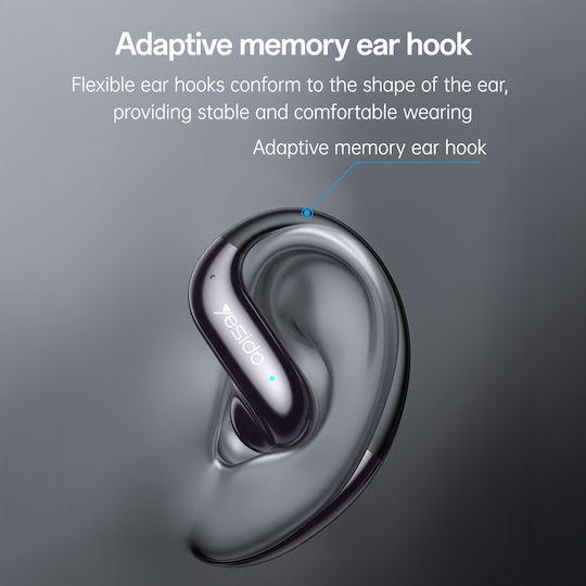 YSP28 Open Ear Căști Bluetooth Handsfree cu Husă de Încărcare Negre