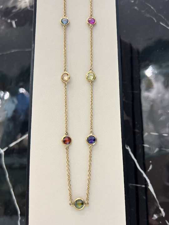 Colier din Aur de 14K cu Zircon Colier din Aur de 14K cu Zircon