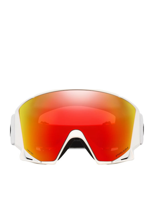 Mască Oakley pentru Adulți Albă cu Lentilă Roz Mască Oakley pentru Adulți Albă cu Lentilă Roz