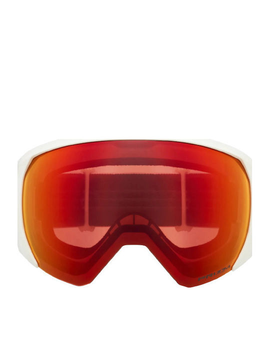 Oakley Mască de Schi și Snowboard pentru Adulți, Albă, cu Lentilă Transparentă