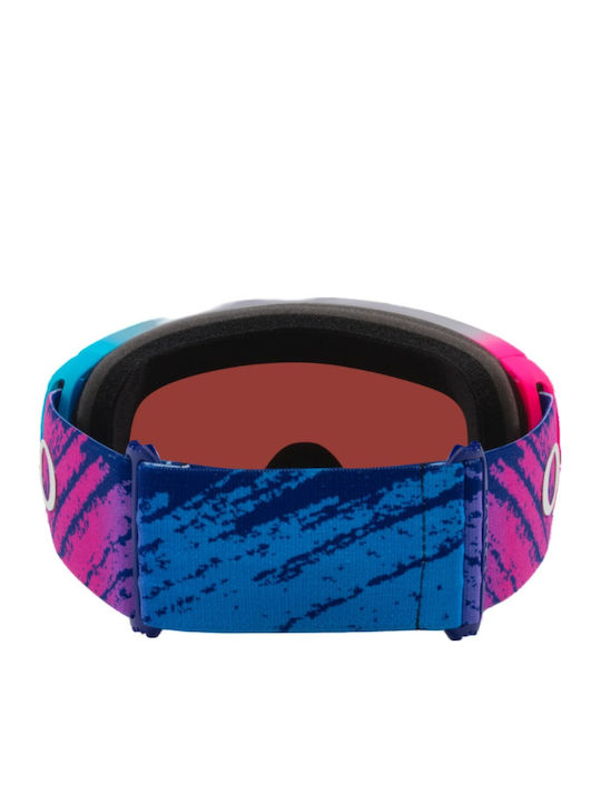 Oakley Mască de Schi și Snowboard pentru Adulți, Multicoloră, cu Lentilă Multicoloră