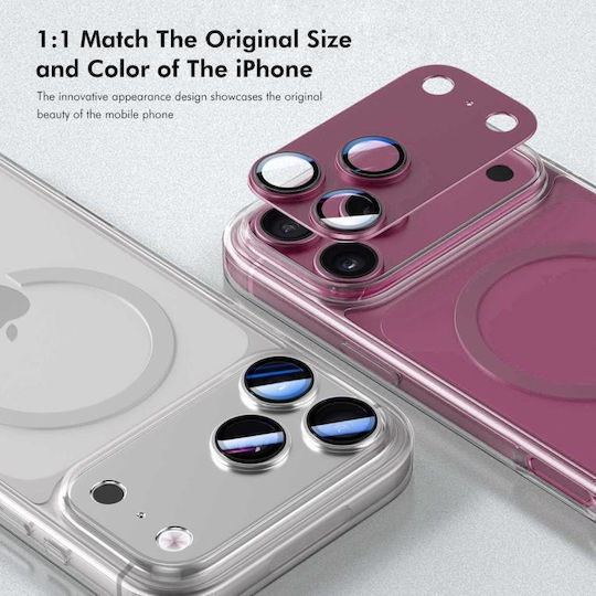 Iphone 18 Pro Max Enkay Anti-reflection Camera Lens Frosted Armor Aluminium Alloy Tempered Glass Film Light Blue