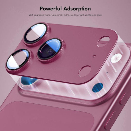 Iphone 18 Pro Max Enkay Anti-reflection Camera Lens Frosted Armor Aluminium Alloy Tempered Glass Film Silver