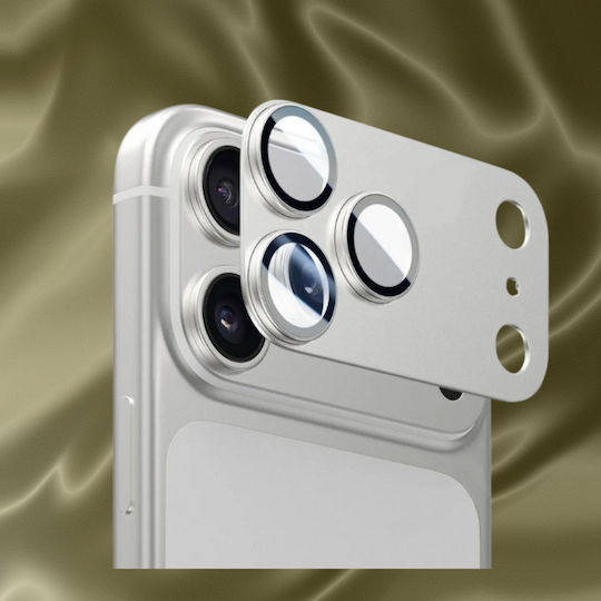 Vivid Apple iPhone 18 Pro Max Kamera Schutz Gehärtetes Glas Silber