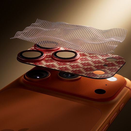 Benks Протектор за камера Закалено стъкло Orange за iPhone 17 Pro Max