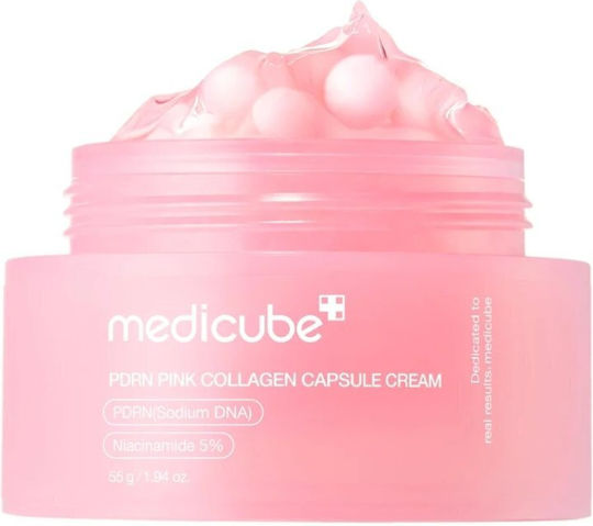 Medicube PDRN Pink Collagen Capsule Face Cream for Blemishes with Hyaluronic Acid & Collagen 55gr