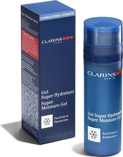Clarins Men Super Moisture Freshness Ενυδατικό Ανδρικό Gel Προσώπου Ημέρας 50ml