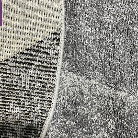 Mara RR00A Rectangular Rug Grey 150x230cm Oval Rugs Mara RR00A Dark Grey White 150X230cm
