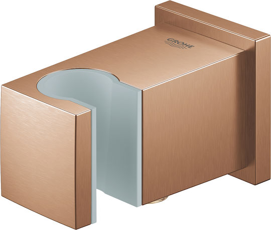 Grohe 26370dl0 Euphoria Cube Shower Outlet Elbow 1/2" X 1/2" Hand Shower Holder Matte Copper