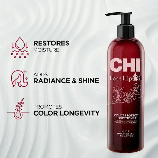 CHI Rose Hip Oil Conditioner Ενυδάτωσης, Θρέψης & Ενίσχυσης όγκου 739ml