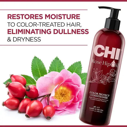 CHI Rose Hip Oil Conditioner Ενυδάτωσης, Θρέψης & Ενίσχυσης όγκου 739ml