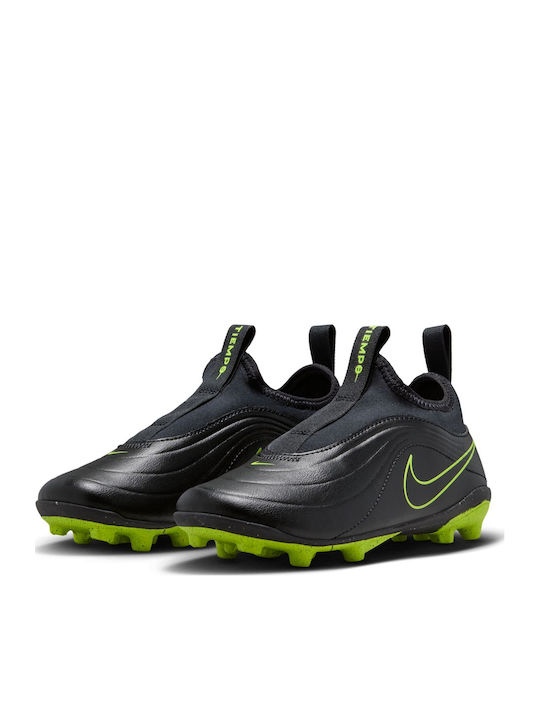 Tiempo FG/MG Kids Molded Soccer Cleats Black