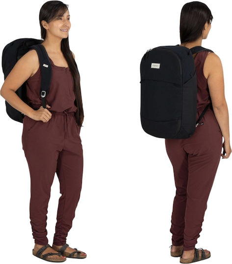 Osprey Duffel Geantă de Voiaj Tip Rucsac 47 l Neagră din Material Textil