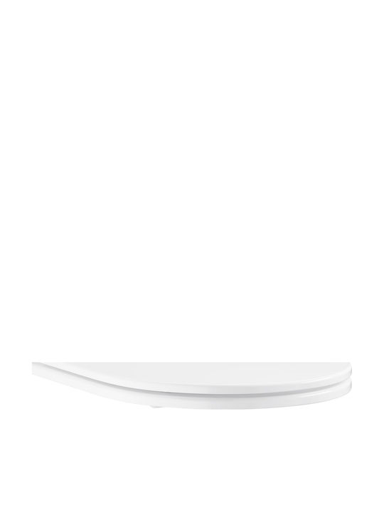 Grohe Тоалетна седалка Slim с Плавно Затваряне от Бяла Пластмаса