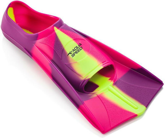 Aquaspeed Short Pink-Lime Pool Flippers