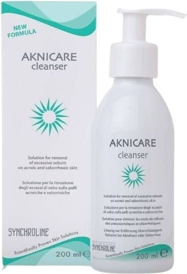 Synchroline Aknicare Lichid de Curățare a Feței pentru Controlul Sebumului 500 ml