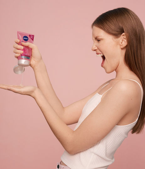 Nivea Rose Water Wash Gel Față, Ochi & Buze