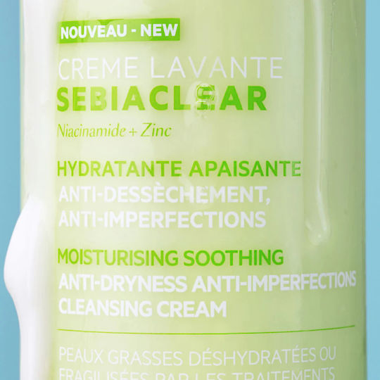 SVR Laboratoire Sebiaclear Cleansing Cream Face Cleanser for Blemishes & Oily Skin 200ml