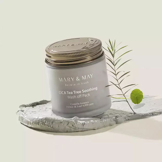 Mary And May Cica Tea Tree Soothing Wash Off Pack 125g
