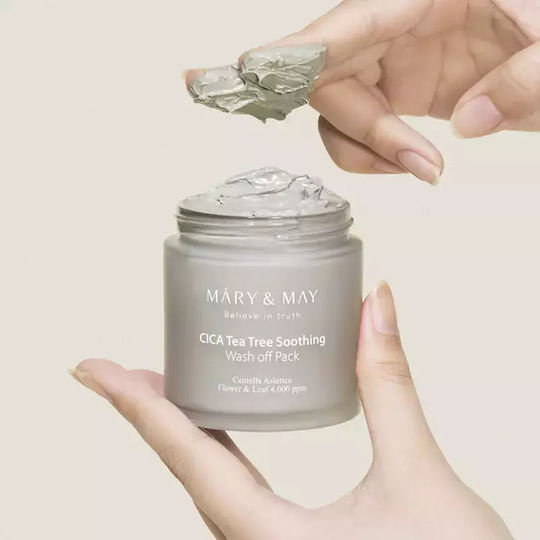 Mary And May Cica Tea Tree Soothing Wash Off Pack 125g