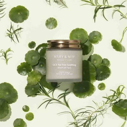 Mary And May Cica Tea Tree Soothing Wash Off Pack 125g