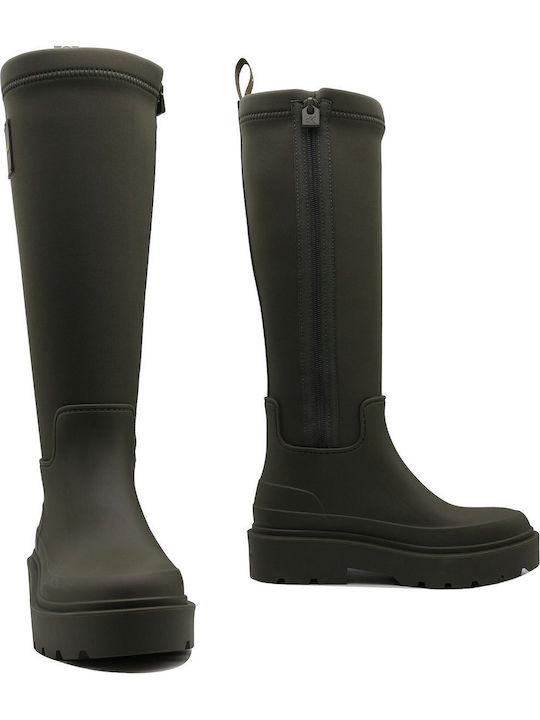 Women's Boots with Elastic Neo Olive Night